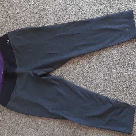 Lands End Gray Cropped Leggings size 1x - Picture 3 of 7